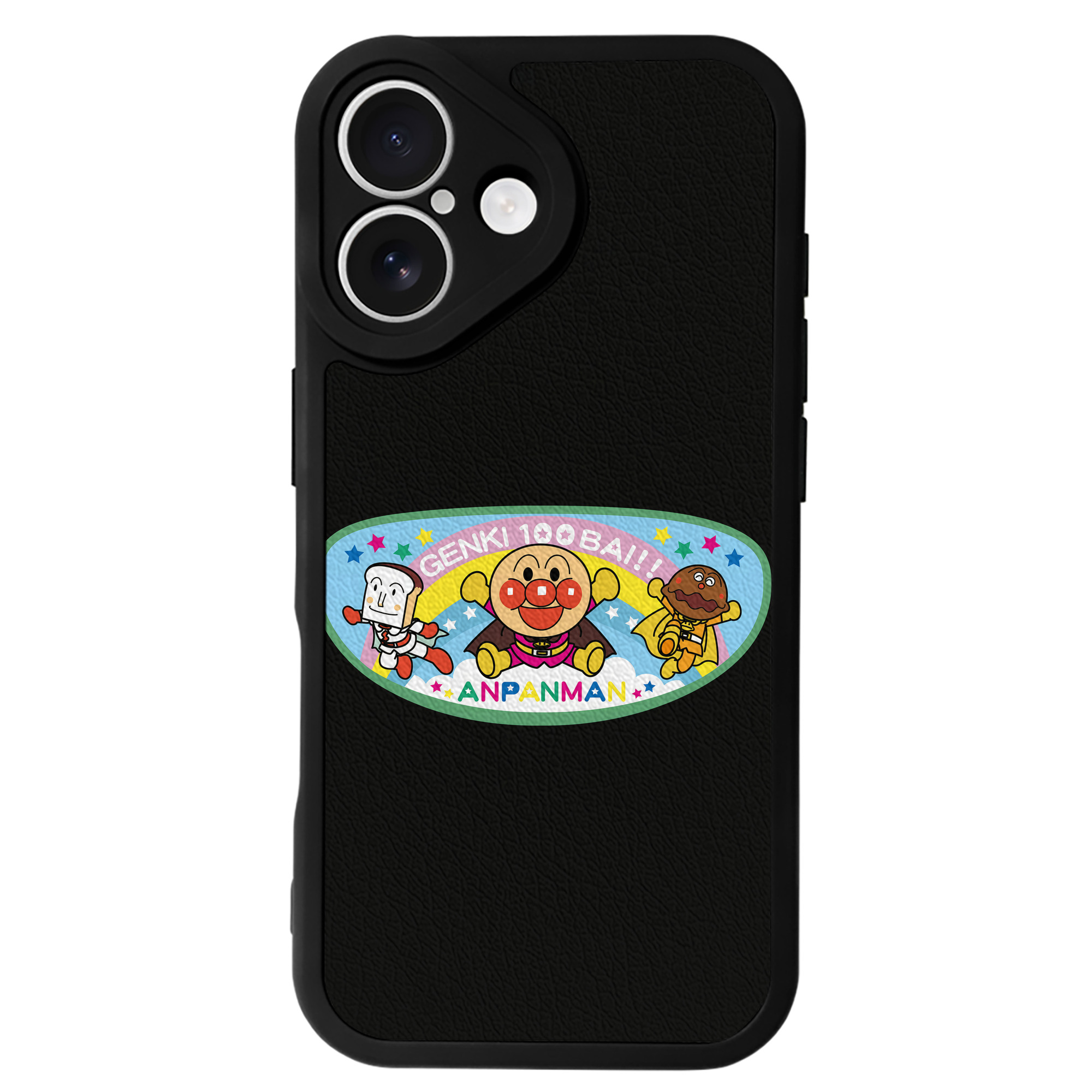 （画像用） アンパンマン Anpanman 【iPhone 16シリーズ対応】シリコンスマホケース（レザー調） 材質：シリコン